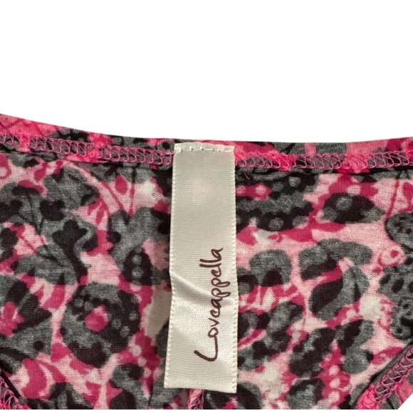 Pink & Black Leopard Print Racerback Tank Top With Zipper Accent By Loveappella - Picture 2 of 7